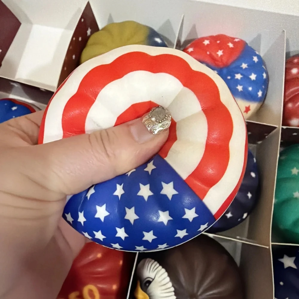 250th USA Anniversary Liberty Dumplings 12pc Gift Set 1776-2026 Eagle Statue Squishy Independence Day Commemorative Gift