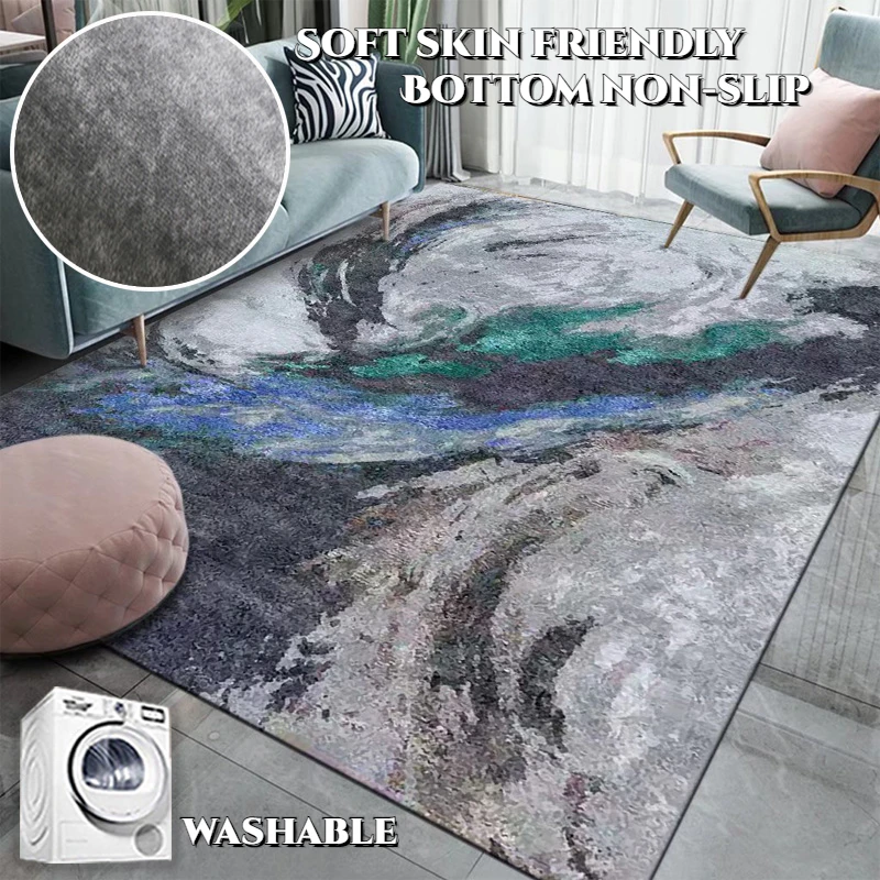 Modern Luxury Carpets Living Room Decoration Home Abstract Large Area Rugs Bedroom Bedside Big Size Floor Mat 140x200cm Washable