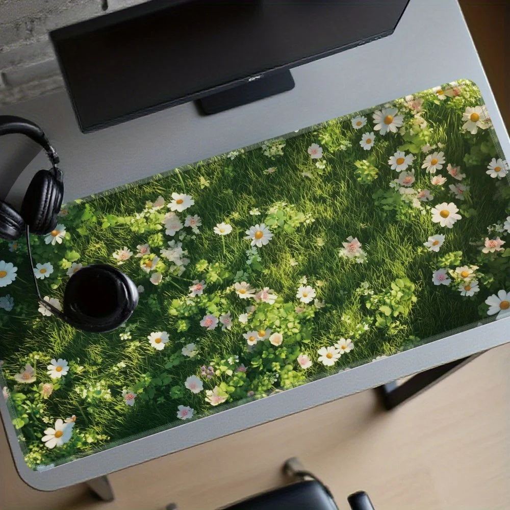 

Extra Large Gaming Mouse Pad, Featuring Vibrant Floral Pattern Design,suitable for PC, Anime, and Aesthetic Computer Accessories