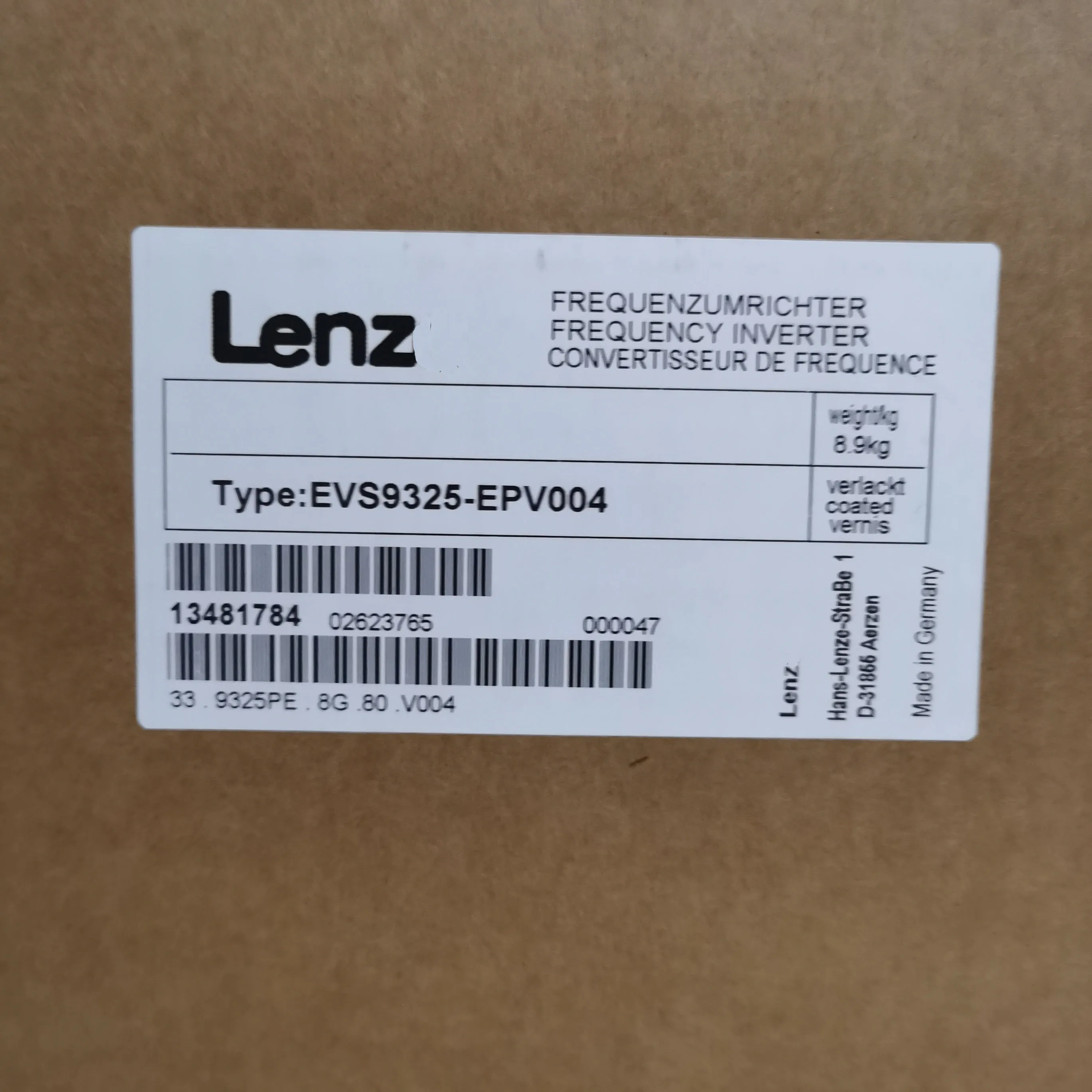 EVS9325-EPV004 EVS9326-EPV004 Servo Driver for Lenze