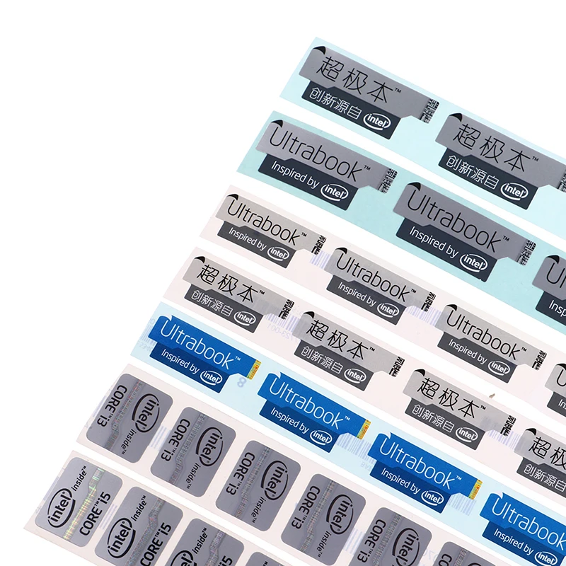 5pcs Ultrabook Performance Label Sticker Laptop Logo Intel Core Core Core di quattro generazioni I3 I5