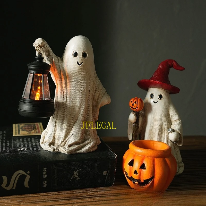 

Halloween Ghost Dog Walking Ornaments 2025 New Creative Home Scene Layout Activities Props Decoration Ornaments Skeleton Party