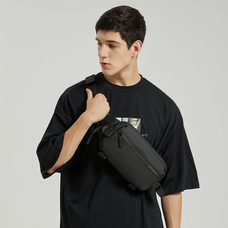 Imagem -02 - Inrnn para Homens Jovens Bolsa da Cintura Fanny Pacote dos Homens à Prova Impermeável Água Esportes ao ar Livre Bolsa Peito Masculino Casual Viagem Crossbody Cinto Bolsas de Alta Qualidade