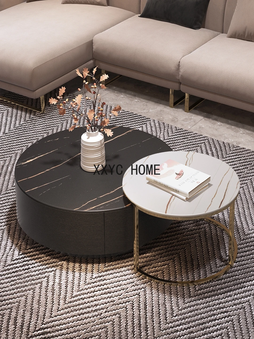 

Светильник роскошный брендовый кофейный столик, простой современный мраморный Фотофон