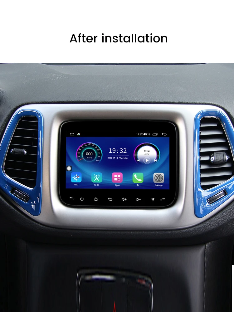 Android Car Stereo for DODGE RAM 1500/2500/3500 2017-2018/JEEP RENEGADE 2016-2018/COMPASS 2017 Car Head unit