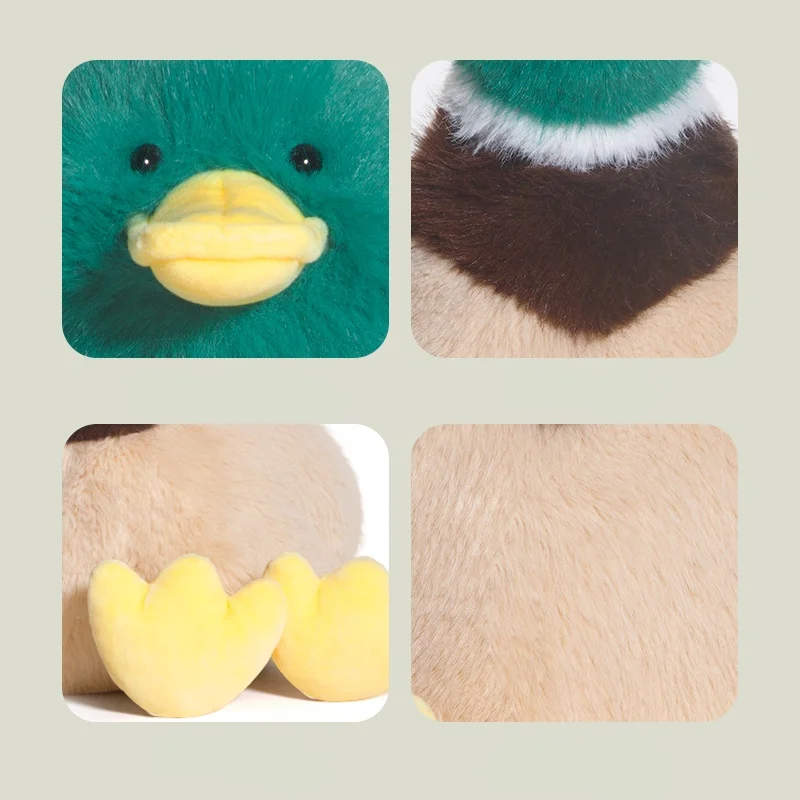 Jouets en peluche canard mignon pour enfants, animaux de dessin animé, poupées en peluche DLIGHTSoft, décor de chambre Kawaii, cadeaux d'anniversaire et de Noël créatifs