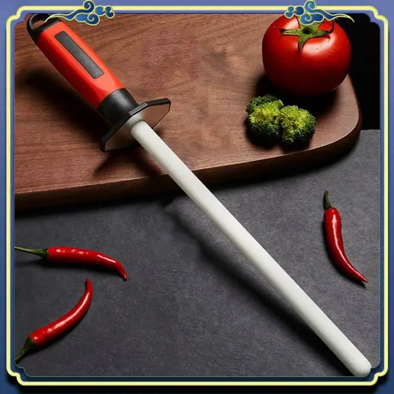 A56P-Professional Kitchen Tool 10Inch Sharpener Sharpening Rod Steel System Quickly