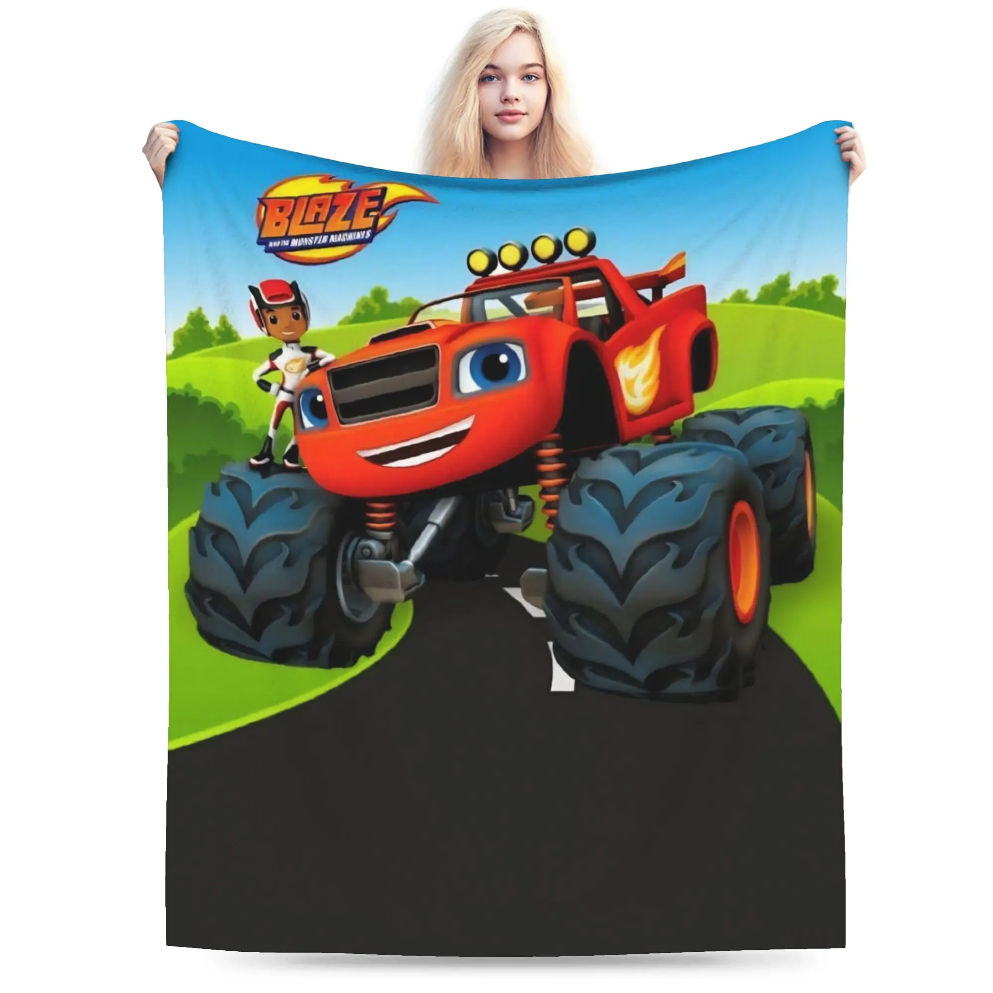 Blaze and the Monster Machines Blanket Super Soft Warm  Throw Blankets for Sofa 50x60 Inch Multiple Sizes Bedspread