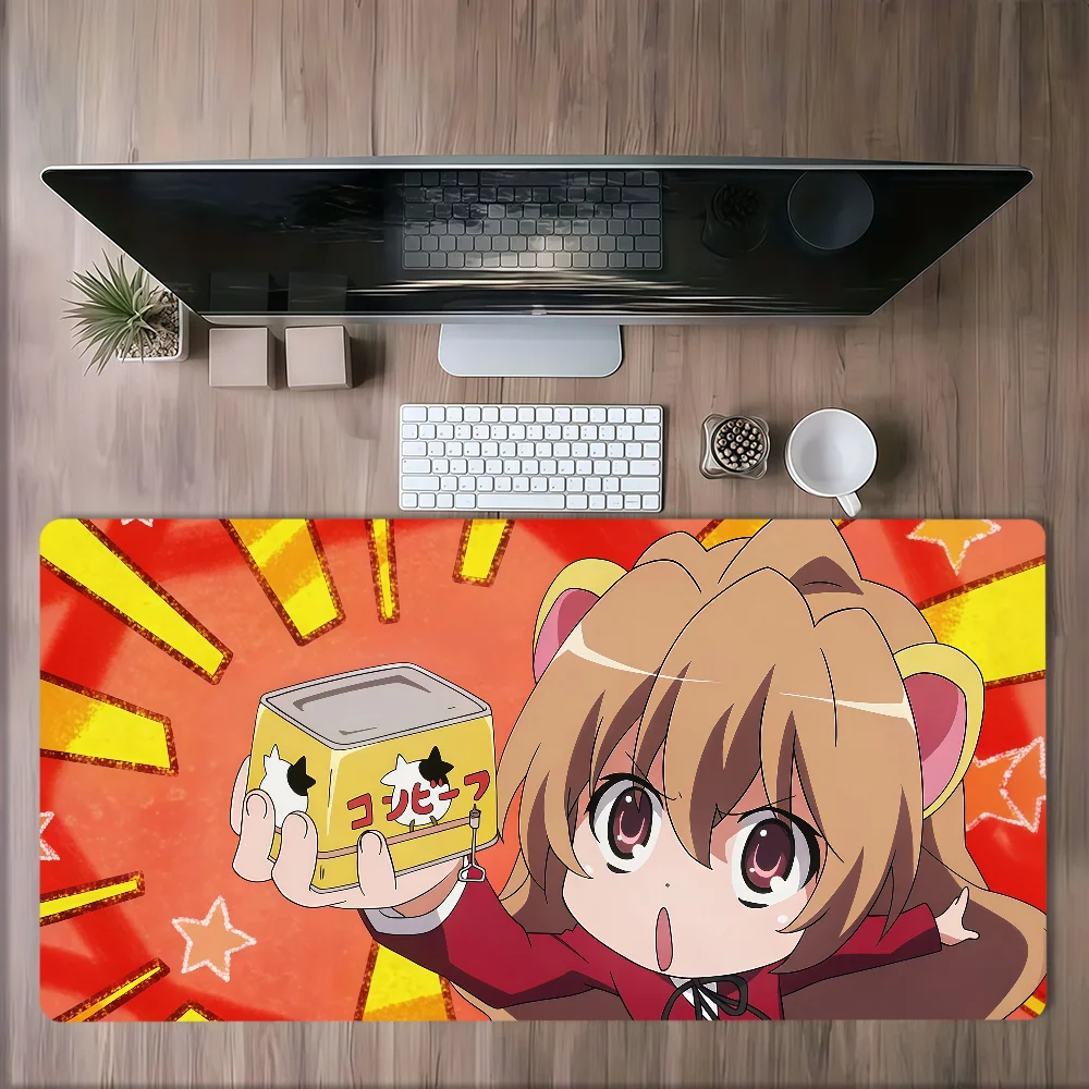 Cute TIGER DRAGON Aisaka Taiga Mouse Pad Large Non-slip Lockedge Desktop Computer Desk Mat Keyboard MousePad Office Game Student