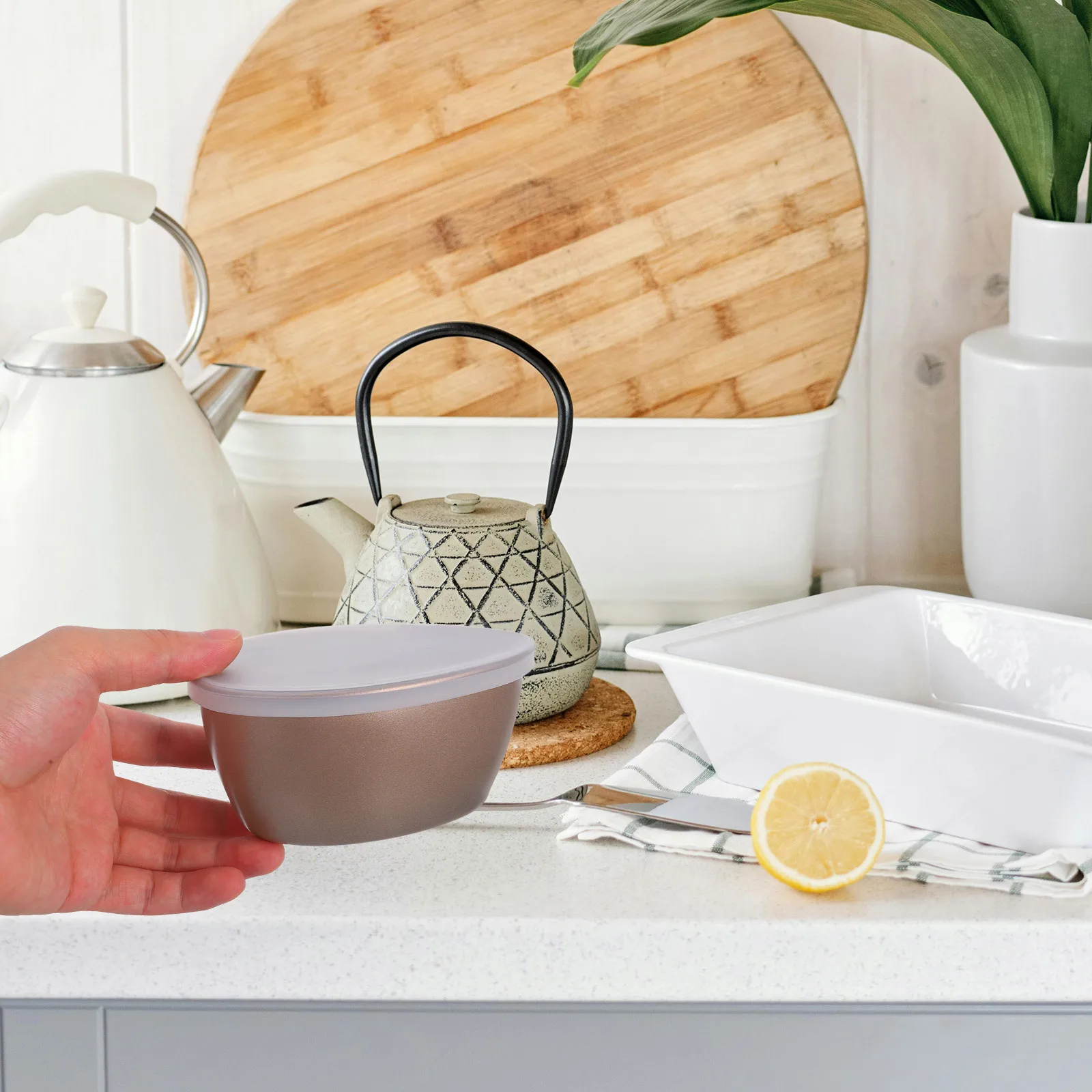 

320Ml Steamed Egg Bowl Lid Included Carbon Steel Silicone Bake Ware Microwave Oven Safe for Cake Pudding Tart Steam Cooking