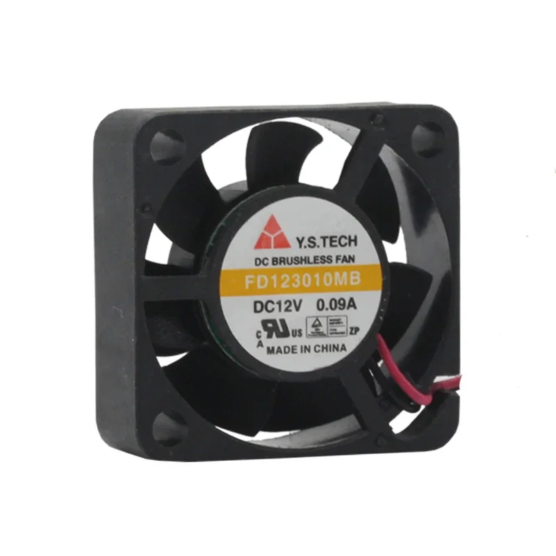 Y.S TECH kipas pendingin Server, DC 12V 0,09a 30x30x10mm 2-Wire