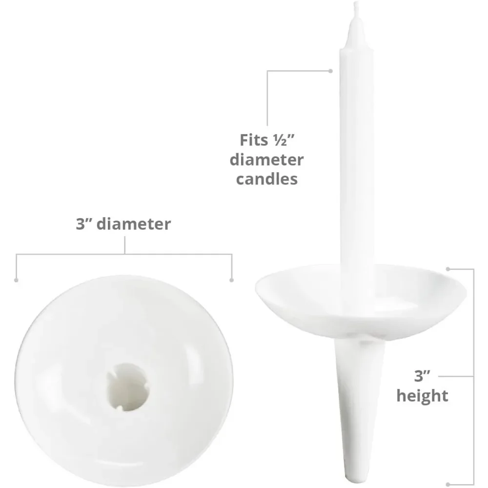 Reusable Plastic Candle Holders for Candlesticks - 250 Pcs. Candle Protector for Church Vigils, Memorial Candles Home & Garden