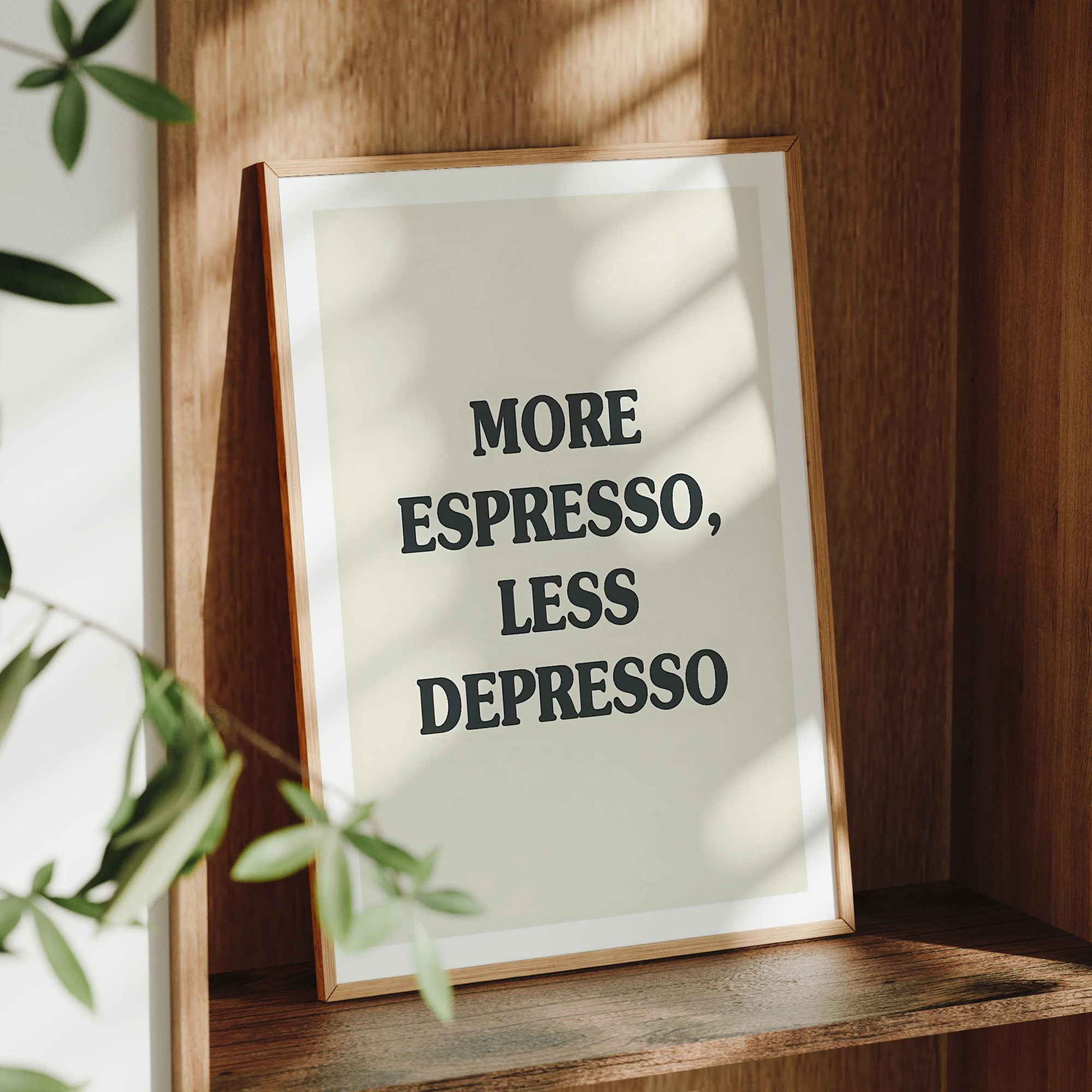 More  Espresso Less Depresso Wall Art Prints Canvas Painting Poster Picture For Living Bed Dining  Kitchen Room Home Decor image 3