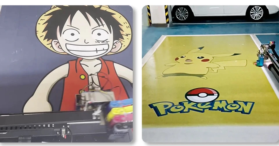 جهاز طلاء الأرضيات TH-GW32F AI مع رأس طباعة H16 واحد، حبر مائي CMYK، 32 ㎡ /h سرعة الطباعة، دقة 9600 نقطة في البوصة #6