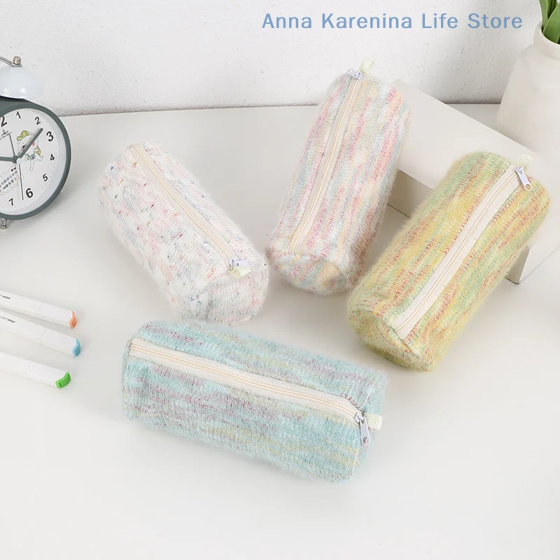 Multifunctional Plush Pen Case; Cute Cartoon Design; Large Pencil Storage for Students; Special Gift