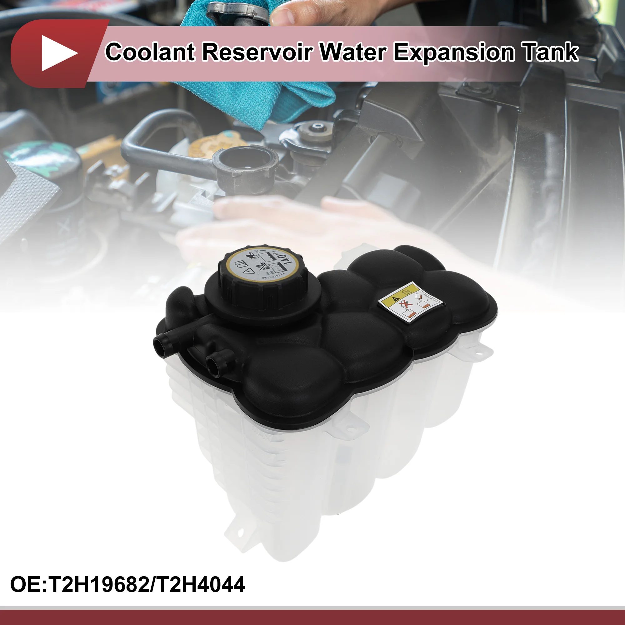 

UXCELL Engine Coolant Reservoir Water Expansion Tank for Jaguar XF 2016-2017 F-Pace XE 2017-2018 Coolant Bottle No.T2H19682