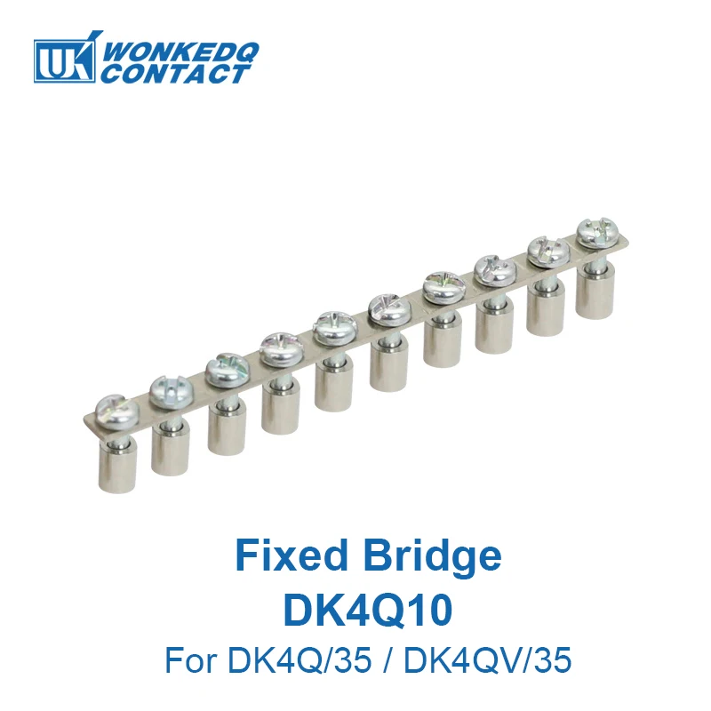 1Pc DK 4Q/4QV 10 Jumper Wire For Terminal Block DK4Q/35 DK4QV/35 DIN Rail Cross-Connector Accessories Fixed Bridge SAK DK4 Q10