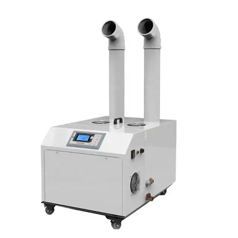 Automatic Double Pipe Large Humidifier for Greenhouse Industrial Ultrasonic Agricultural  Humidifier Vertical Water Mist Machine
