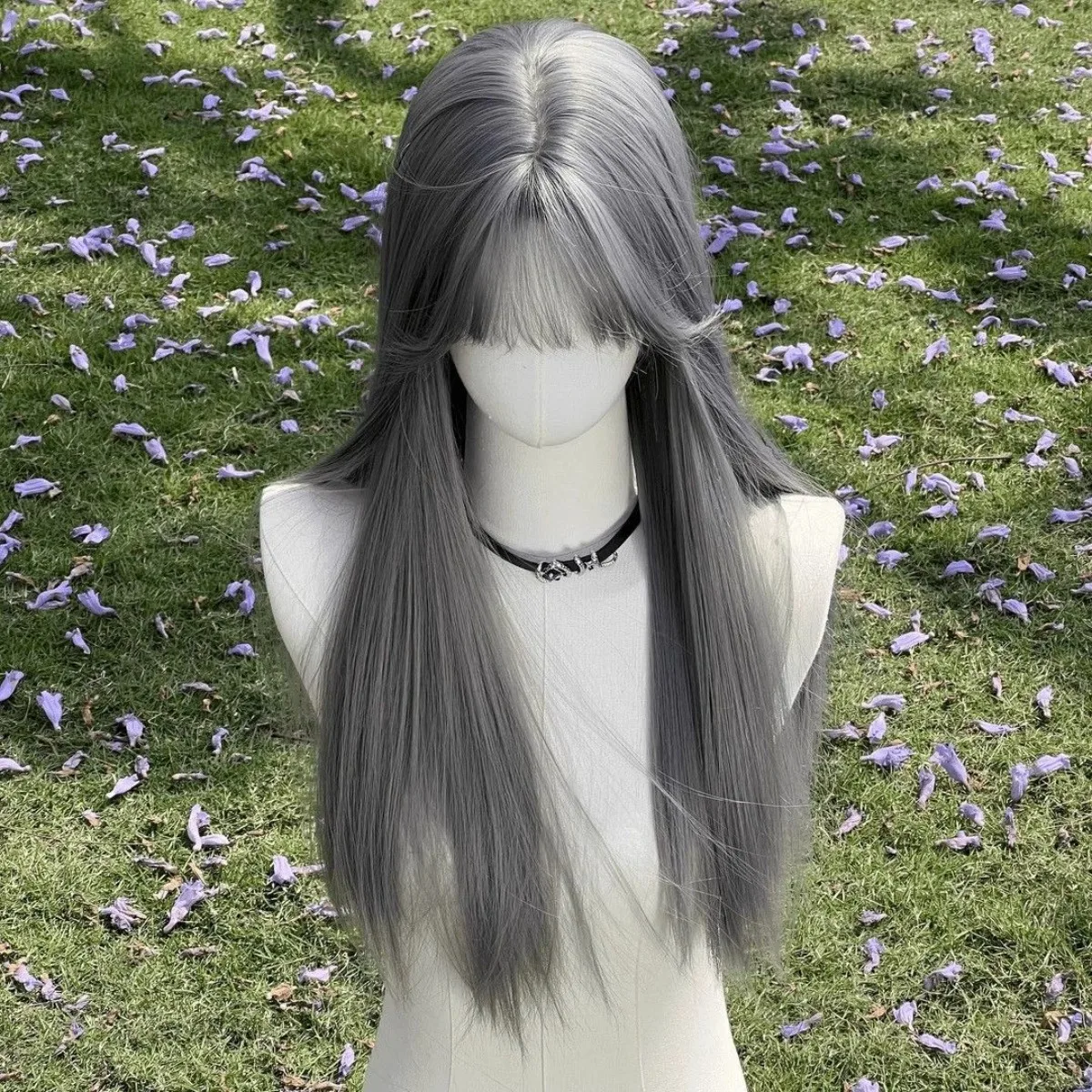 Peruka do cosplayu Hololive Gawr Gura |   Włosy Rekinki Gotowe do Zdjęć dla Kostiumu Vtuberki