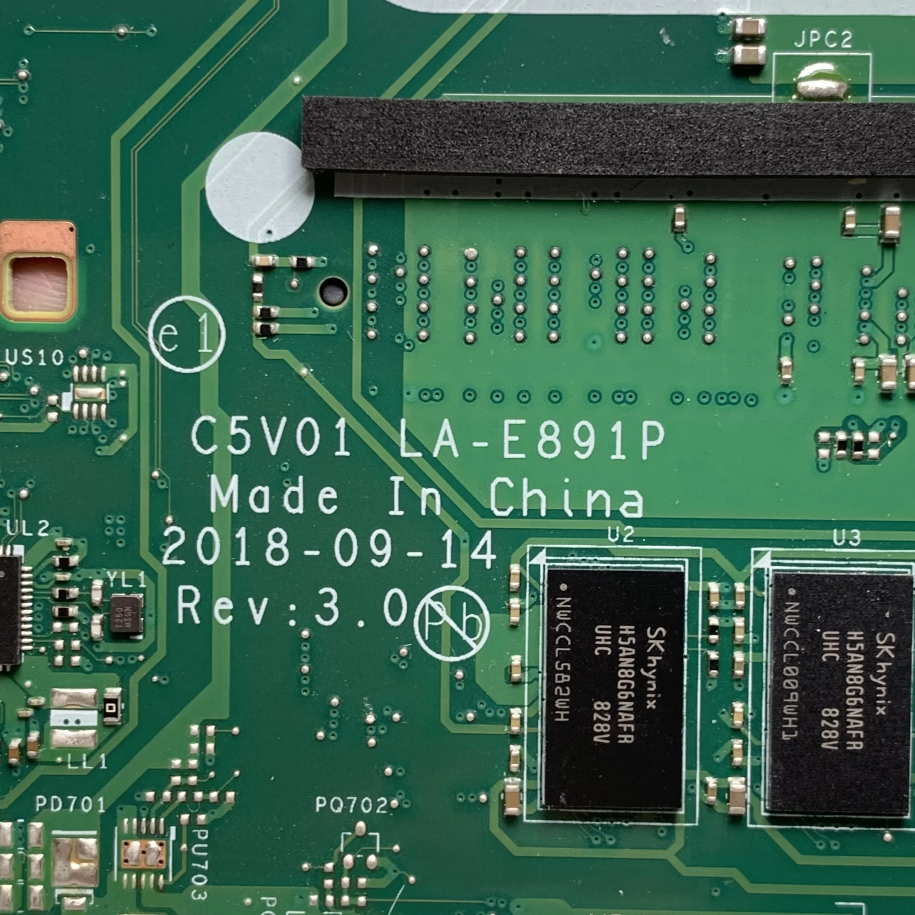 

C5V01 LA-E891P с процессором SR3N6 I3-7020U, высококачественная материнская плата для Acer Aspire A515 A515-51, материнская плата для ноутбука, 100% полное тестирование, ОК
