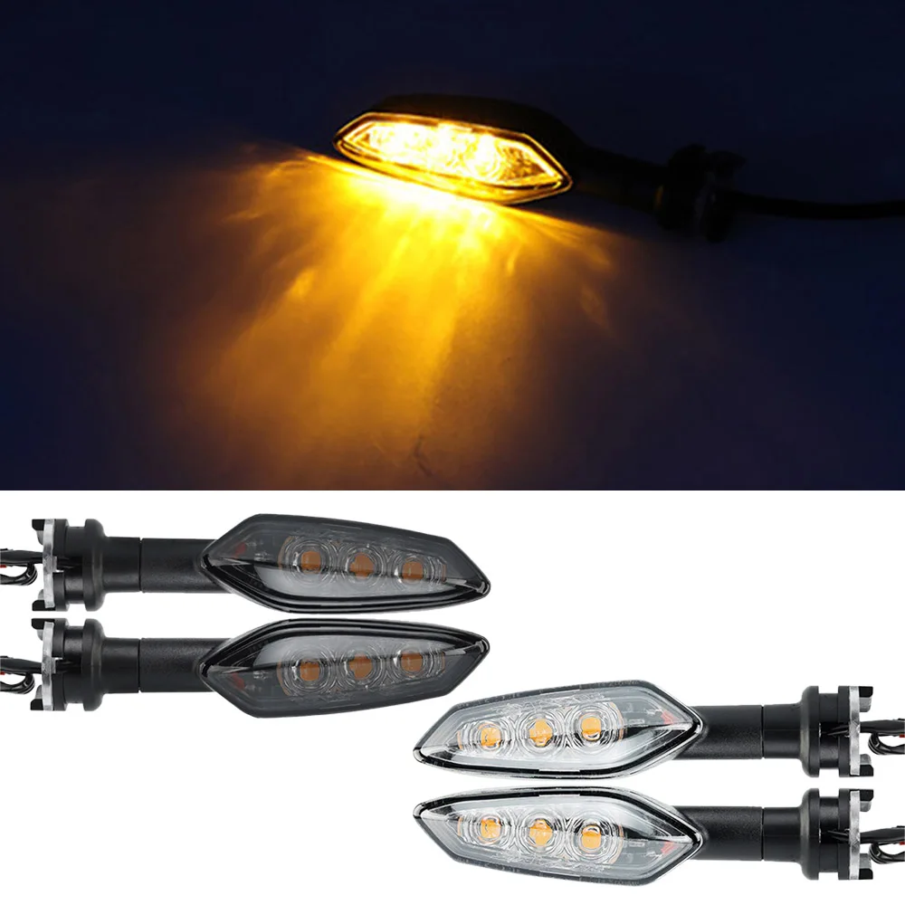 12V Yellow Light Motorcycle LED Indicator Motorcycle Turn Signals Lights Fit for Yamaha MT-15 M-SL AZ 150 2016-2015