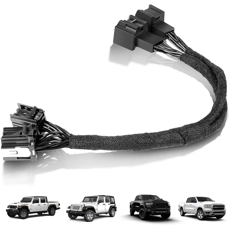 

SGW Extension Cable Replacement fit for 2021 2022 Gladiator Wrangler Ram 1500 Ram TRX, Security Gateway Extension Cable