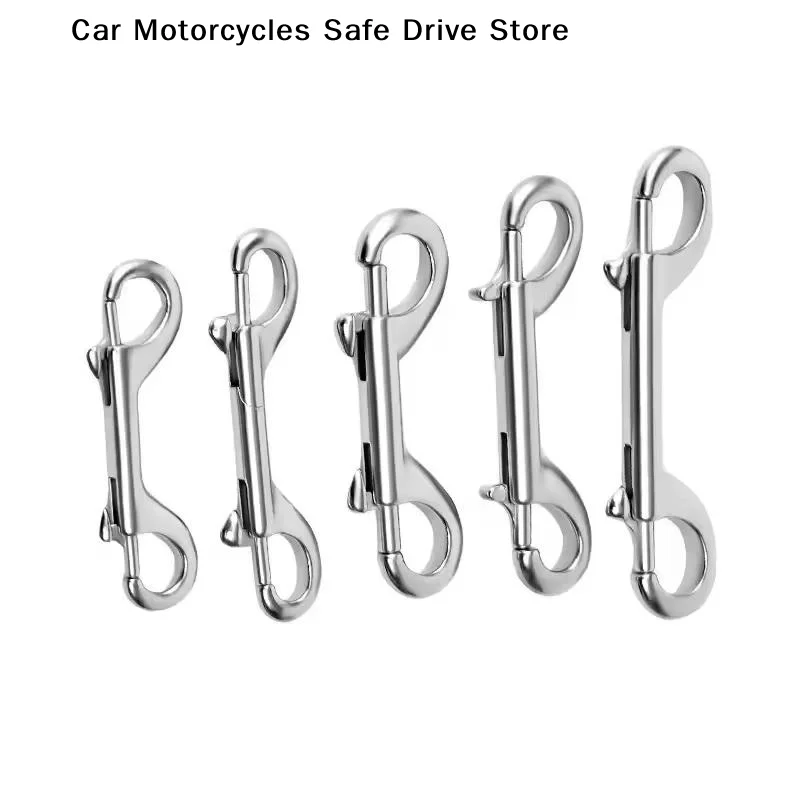 1PC 316 Stainless Steel Swivel Eye Bolt Spring Snap Hook 65/80/88/100/118mm Marine Diving D Ring Snap Hooks With Swivel