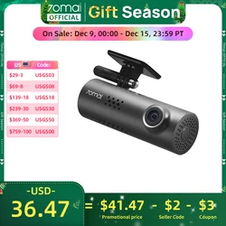 70mai Dash Cam 3 M200 APP English Voice Control 1080P HDR Night Vision 24H Parking Surveillance 70mai Car DVR M200 WIFI