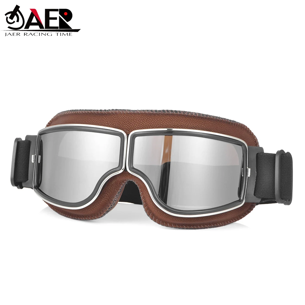 

Motocross Goggles Vintage Pilot Scooter Helmet Eyewear Outdoor Steampunk Motorcycle Glasses for Motorbike Dirt Bike