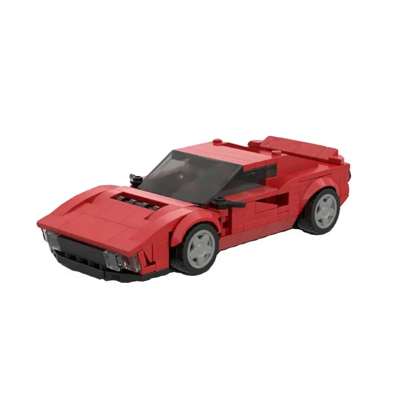 MOC 페라리 288 GTO 스피드 챔피언 스포츠 빌딩 블록, 도시 스피드 차량, 슈퍼카 모델, 브릭 퍼즐 장난감, 어린이 성인 선물 