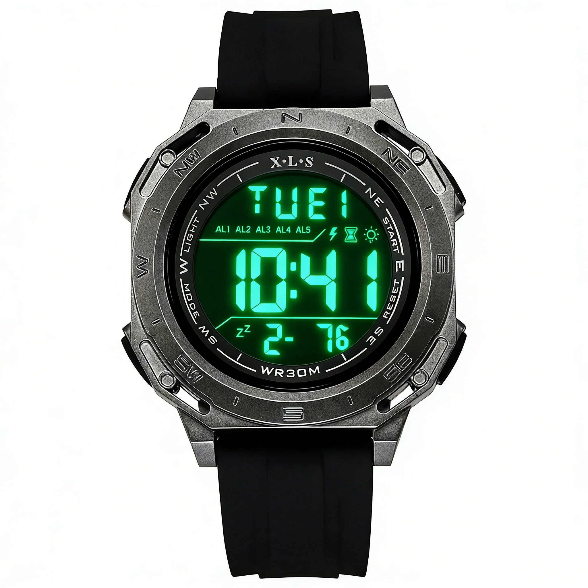 Electronic Sports Watch for Men Children Teen Luminous Waterproof Digital Wristwatch Stopwatch Date Alarm Clock Silicone Strap
