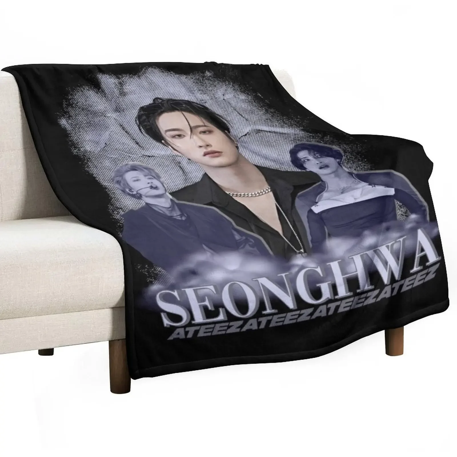 icy vintage seonghwa Throw Blanket halloween Picnic christmas decoration Luxury Blankets