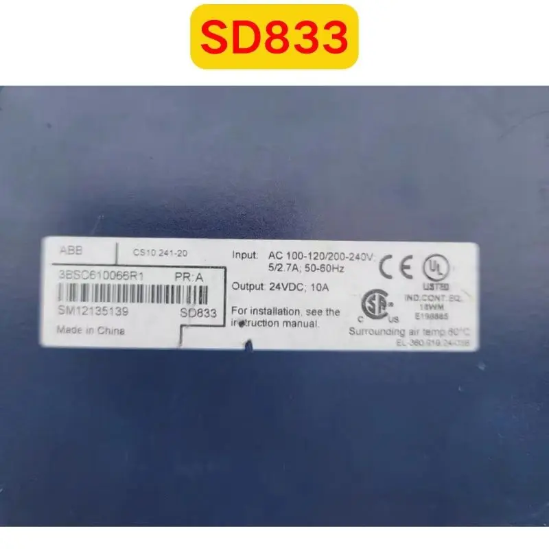Used SD833 3BSC610066R1 Power module Function check intact, fast delivery