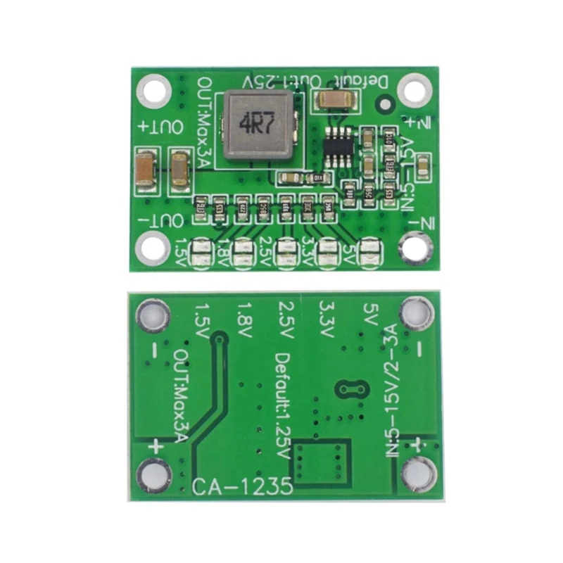 CA1235 Adjustable Power Module CA-1235 Buck Power Module 3A 5-16V Input  1.25V 1.5 1.8 2.5 3.3 5V Output Step-Down Power Supply