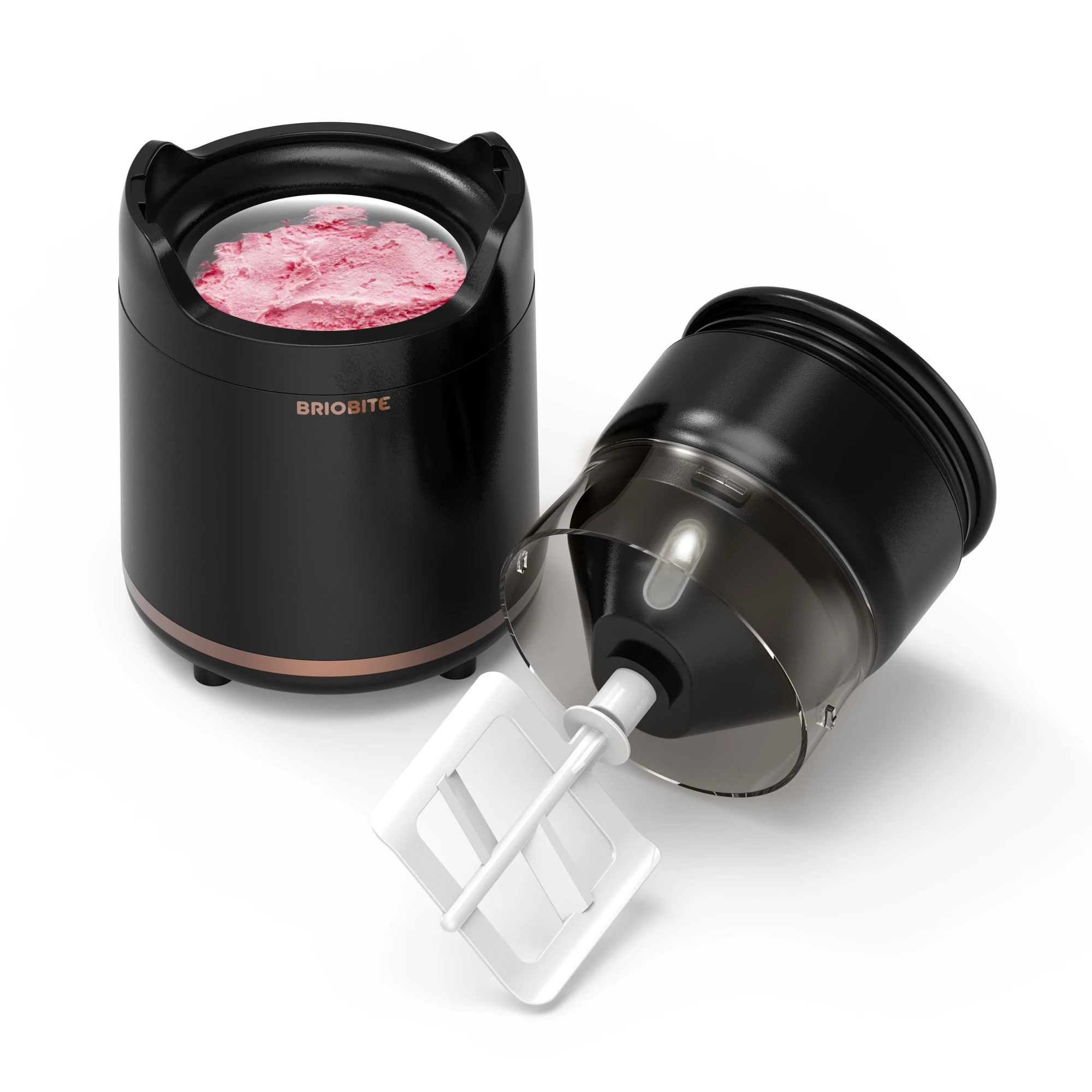 Portable Automated Small Home Ice Cream Making Machine 550Ml Diy Real Soft Fruit Ice Cream Maker Healthy With Recipe