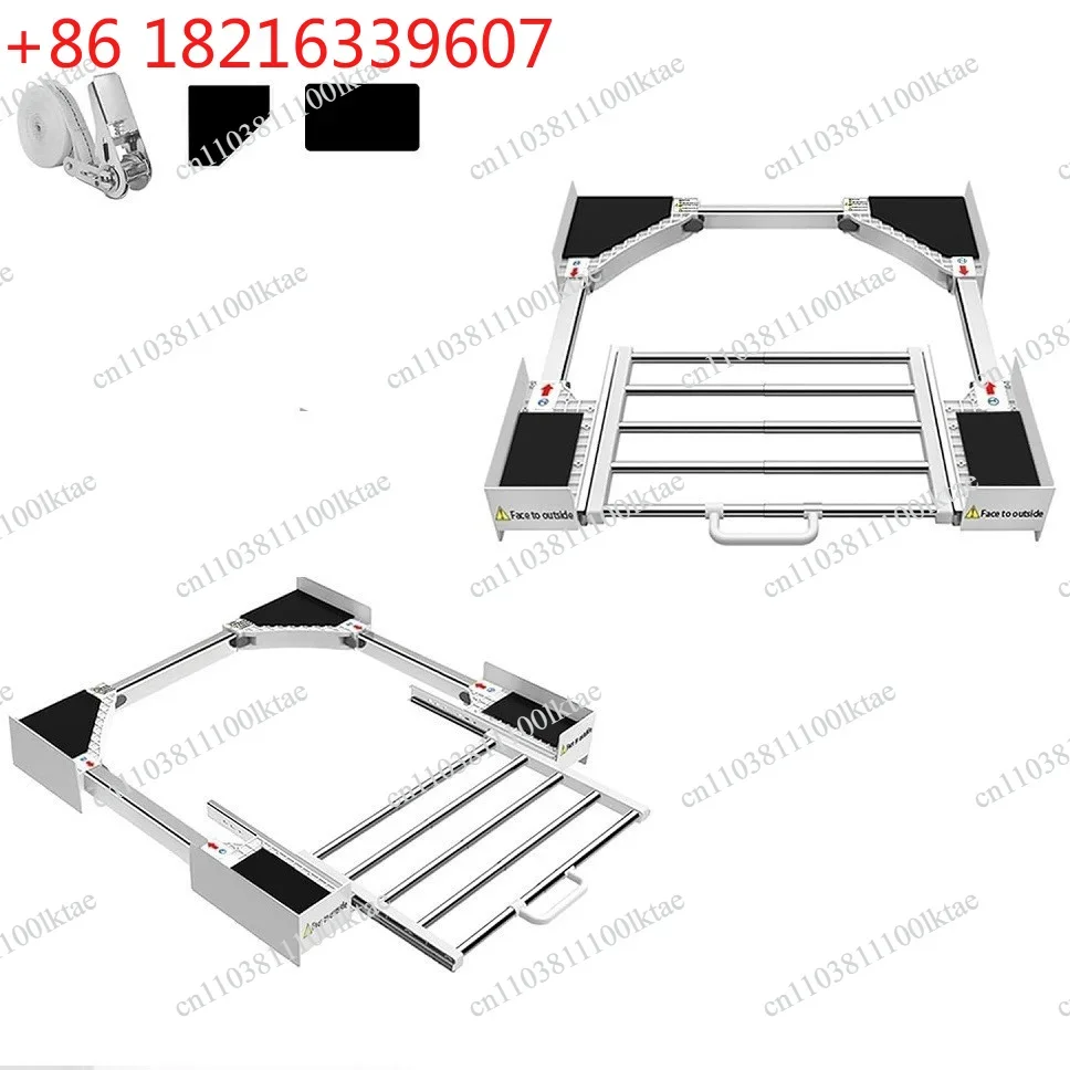 YAO Washer Dryer Stacking Kit Connecting Bracket Stackable Base Universal Pull-out Bracket with Strapping Rope