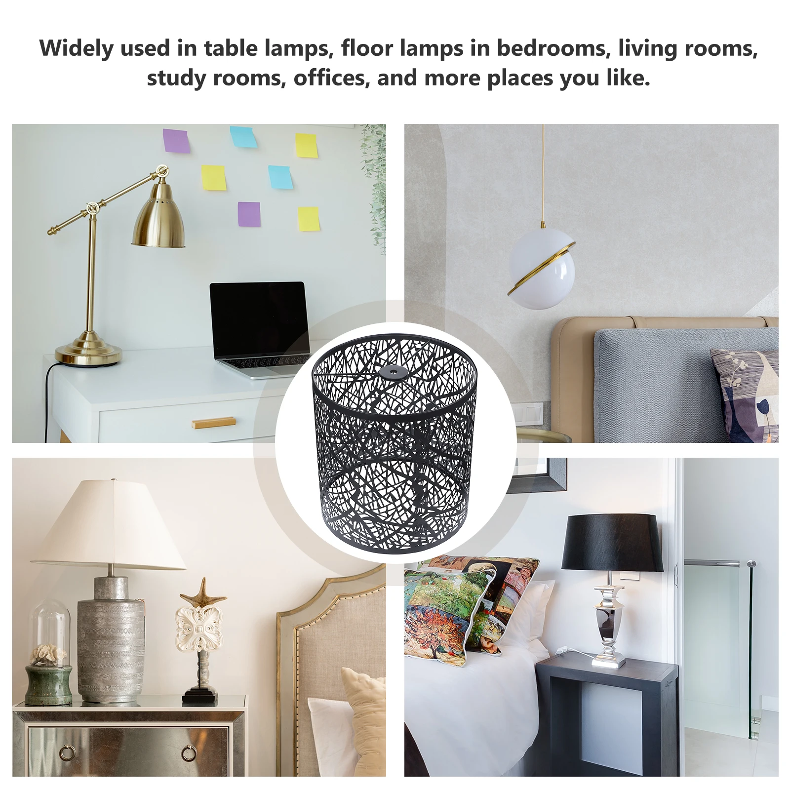 

Lamp Shade Frame Wire Wrought Iron Lampshade Shades for Floor Light Fixture Cover