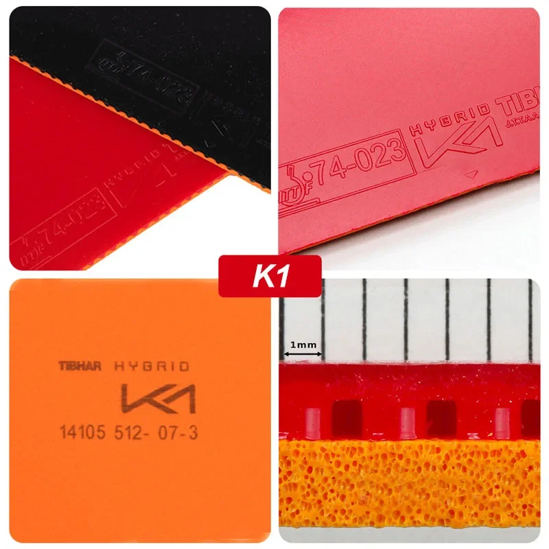 Tibhar-Goma adhesiva para tenis de mesa, accesorio híbrido Original con esponja de energía interna, K1 Pro Plus K2 Pro K3
