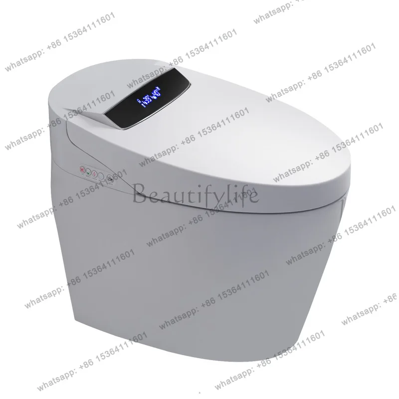 Smart toilet No water pressure limit Full automatic flip voice foam shield Ceramic integrated