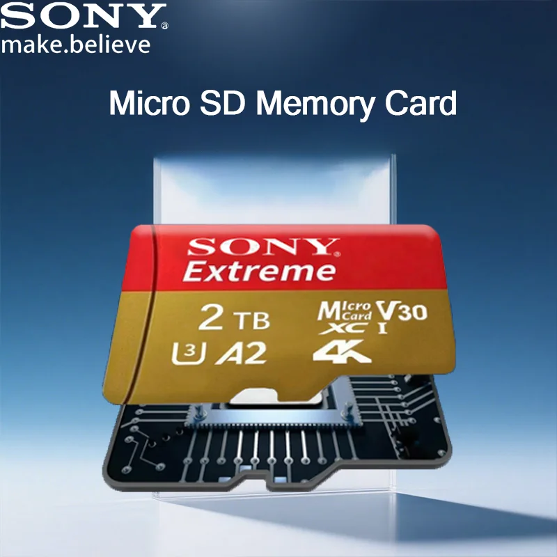 

Sony Original High-Speed Micro TF/SD Card Storage 2TB 1TB 256GB 512GB Large Capacity Memory for Laptops Mac And PC