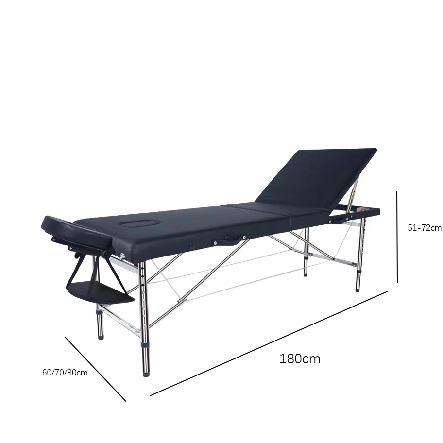 Masajeador Professional Folding Bed Beauty Spa Luxury Clinic Massage Bed Folding Lashista Lettino Per Massaggi Salon Furniture