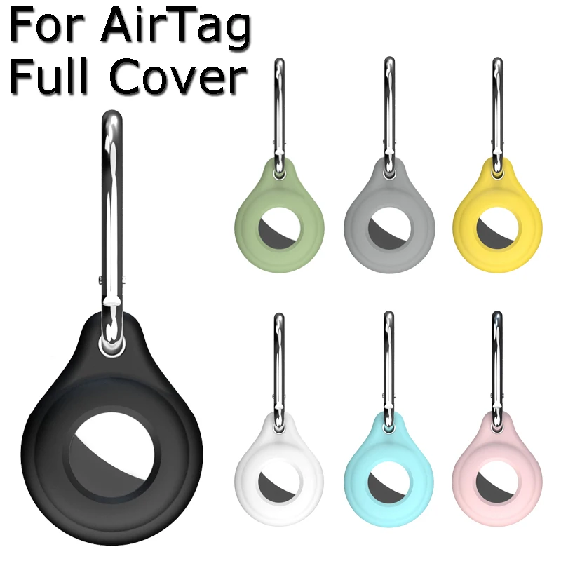 For Airtags Tracking Device Cover Anti-Lost Pet Tracker Liquid Silicone Portable Key Fob for Apple Air Tag Protection Accessorie