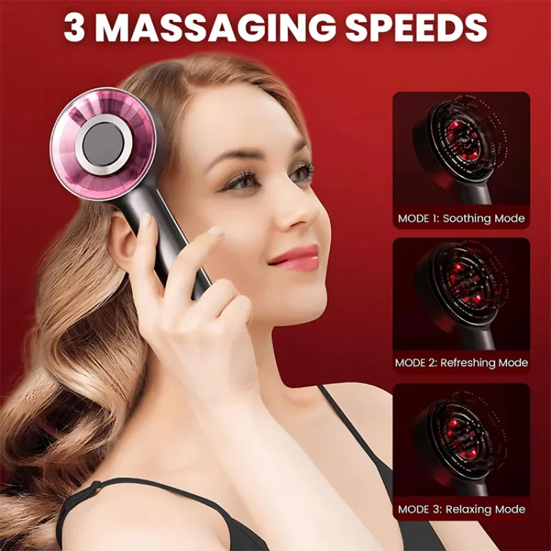 Household Red Light Hair Care Comb Electric Scalp Applicator USB Charging Scalp Massage Fluid Guide Comb