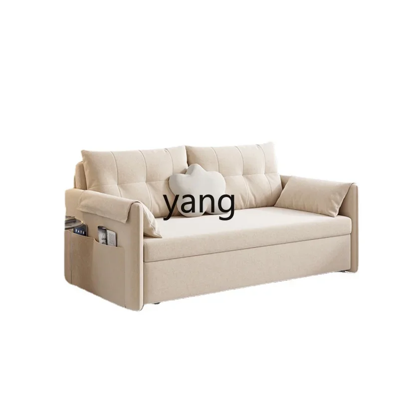 

LTT Sofa Bed Dual-Use Cream Wind Foldable Double Small Apartment Balcony Multi-Functional Living Room Telescopic Bed