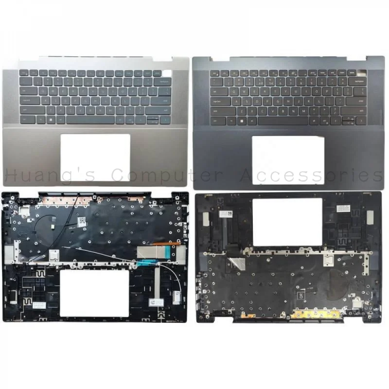 SS+Original Laptop C Cover Backlit Keyboard For Dell Inspiron 16 Plus 7630 7635 2-in-1 Replacement