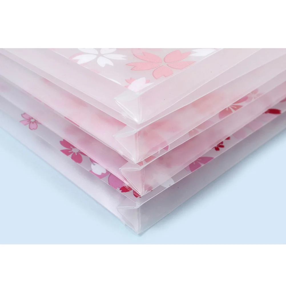 

4pcs Transparent Plastic Pencil Pouch For A4 Paper Waterproof Document Bag Zip Closure Portable School Office Supplies Zip