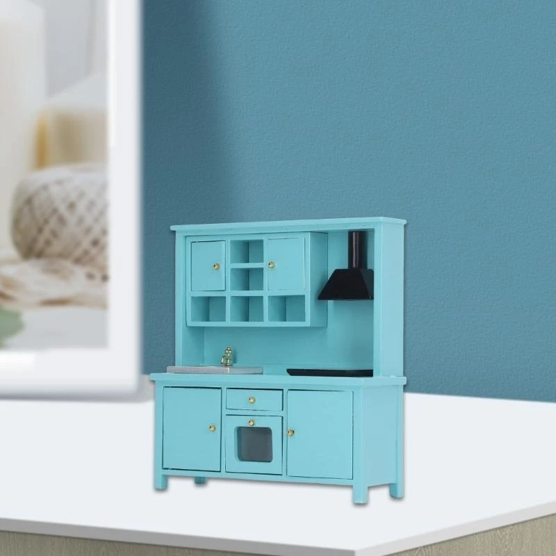 Comedor fregadero muebles muñecas casa en miniatura en miniatura accesorios vida escena vida colección