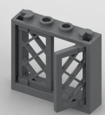 *Fenster 1x4x3 2.*10 Stück DIY-Erleuchtungsblock-Ziegelteil Nr. 60594+60607 Kompatibel mit anderen Baugruppenpartikeln