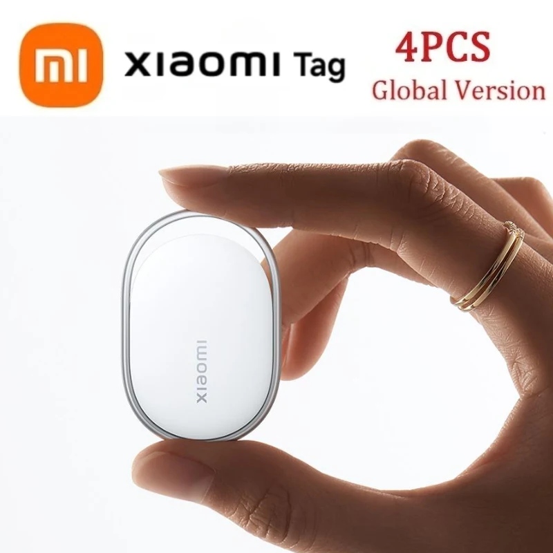 

Трекер Xiaomi Tag Anti Lost Device, глобальная версия, 4 шт., Bluetooth 5.4, защита от пыли и воды IP67, совместим с Find My, Android, Apple