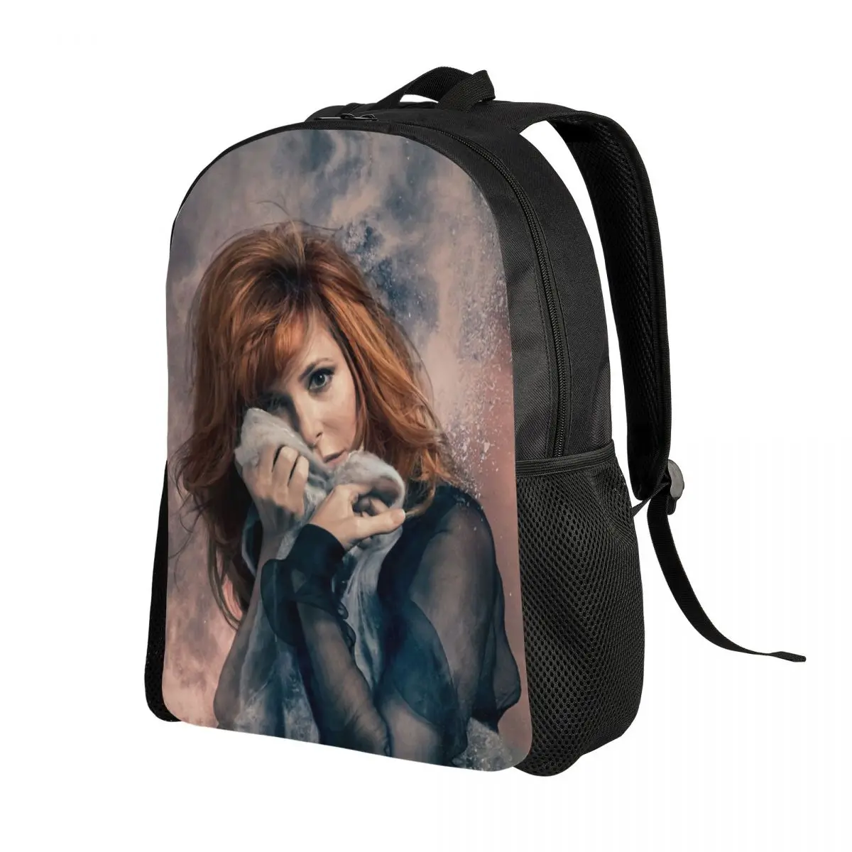 Mylene Farmer Backpacks for Women Men College School Students Bookbag Fits 15 Inch Laptop Bags